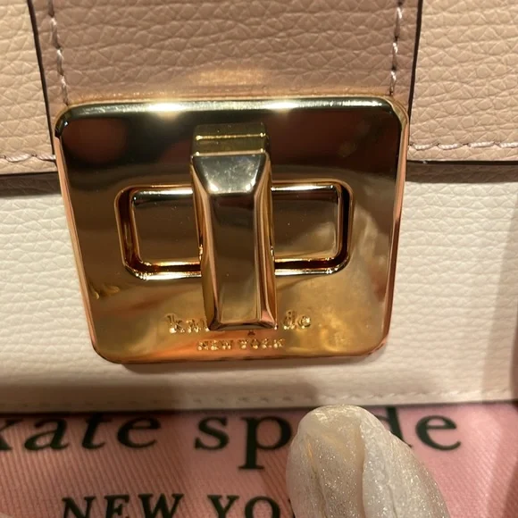Kate Spade NWT Phoebe Colorblock Leather Mini Flap Crossbody MSRP $329 - Picture 2 of 8